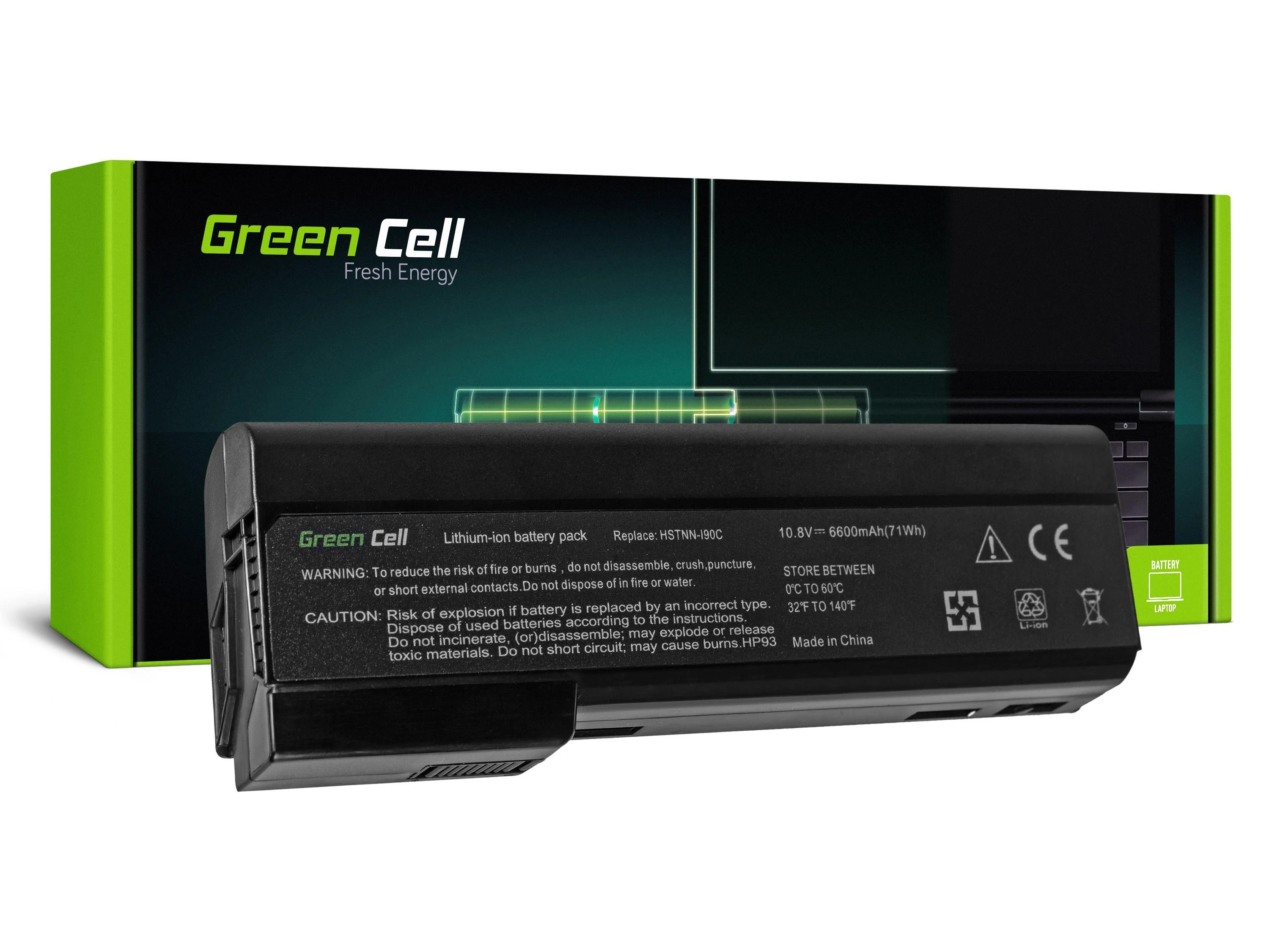 GREENCELL HP93 Baterija Žalias Cell CC06XL CC09 skirta HP EliteBook 8460p 8560p ProBook 6460