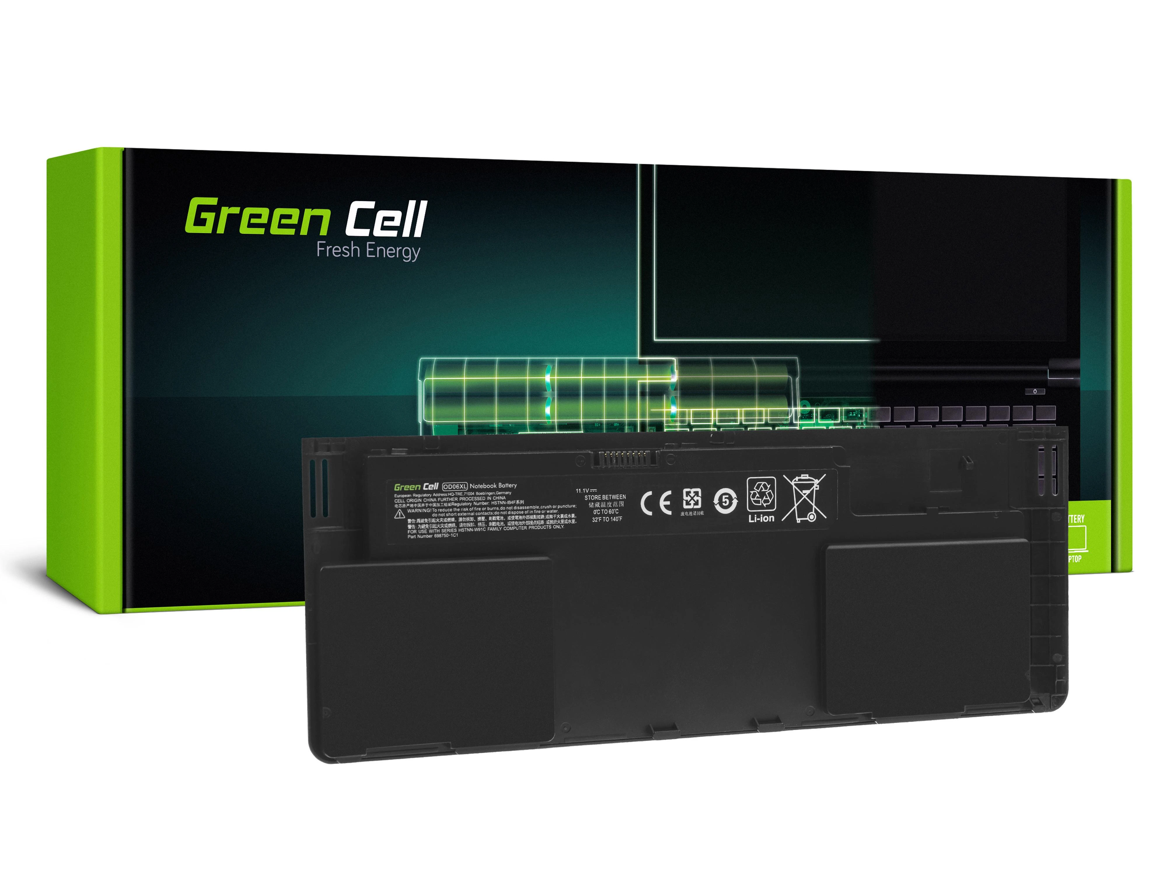 Žalias CELL Baterija, skirta HP EliteBook Revolve 810 G1