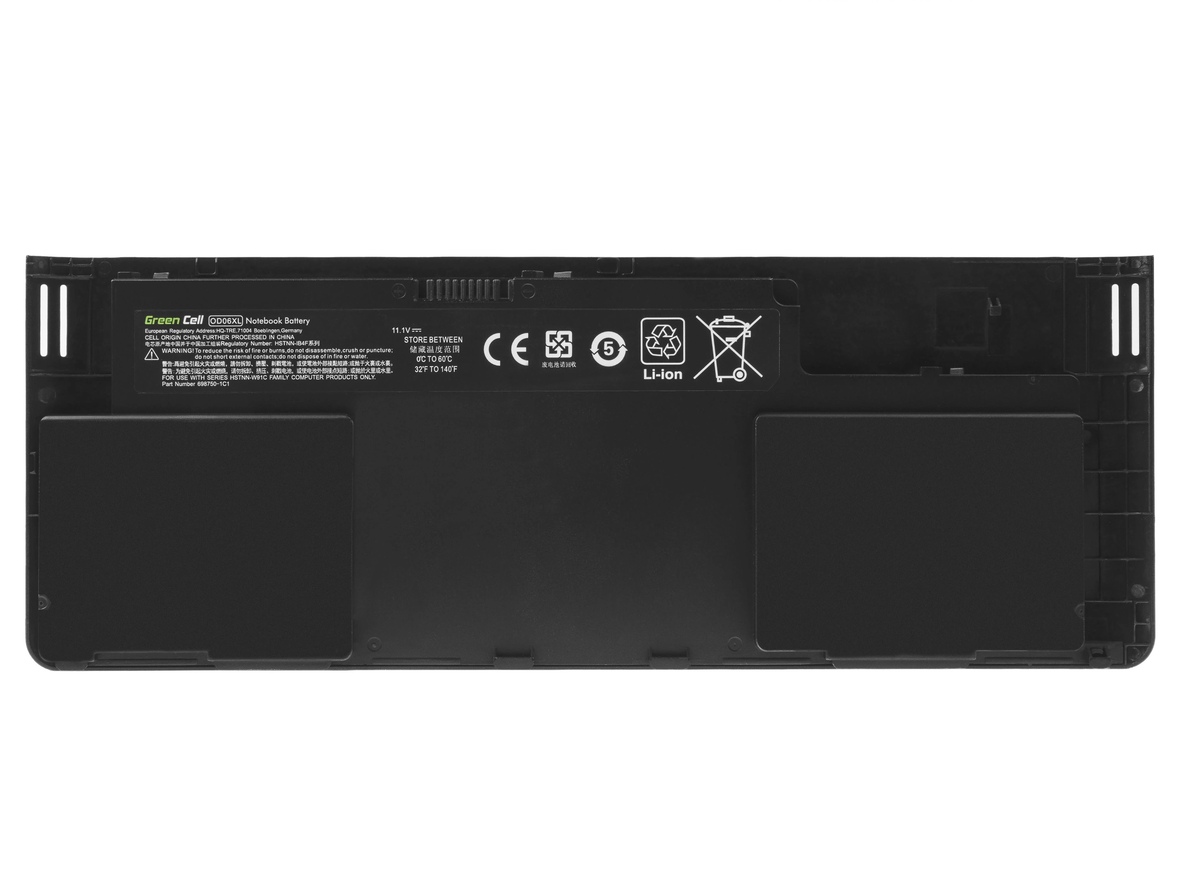 Žalias CELL Baterija, skirta HP EliteBook Revolve 810 G1