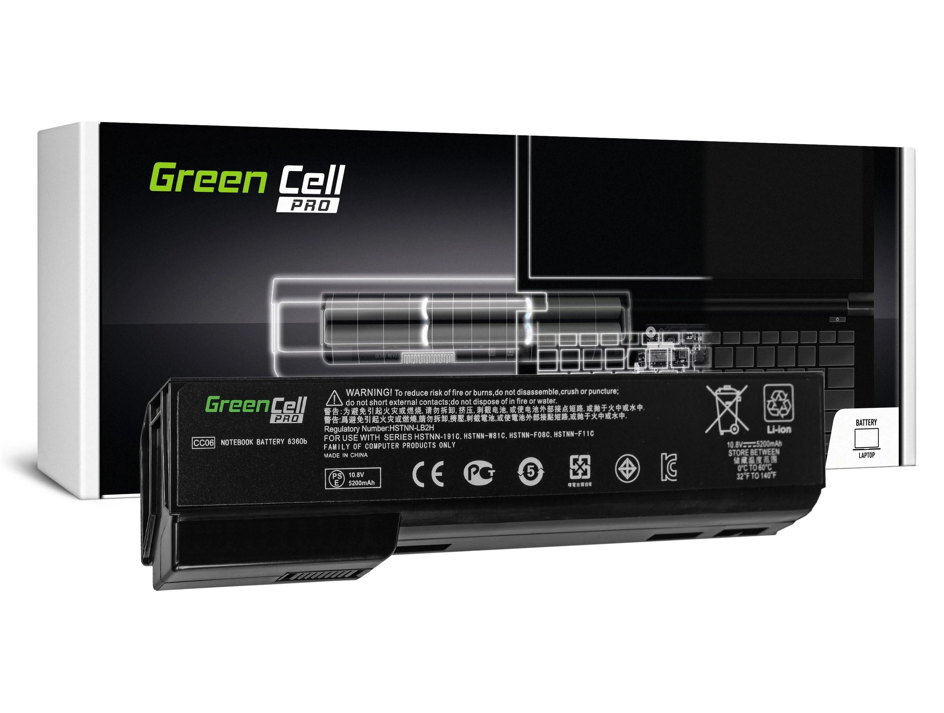 GREENCELL HP50PRO Baterija Žalias Cell PRO skirta HP EliteBook 8460p 8460w 8470p 8560p 8570p