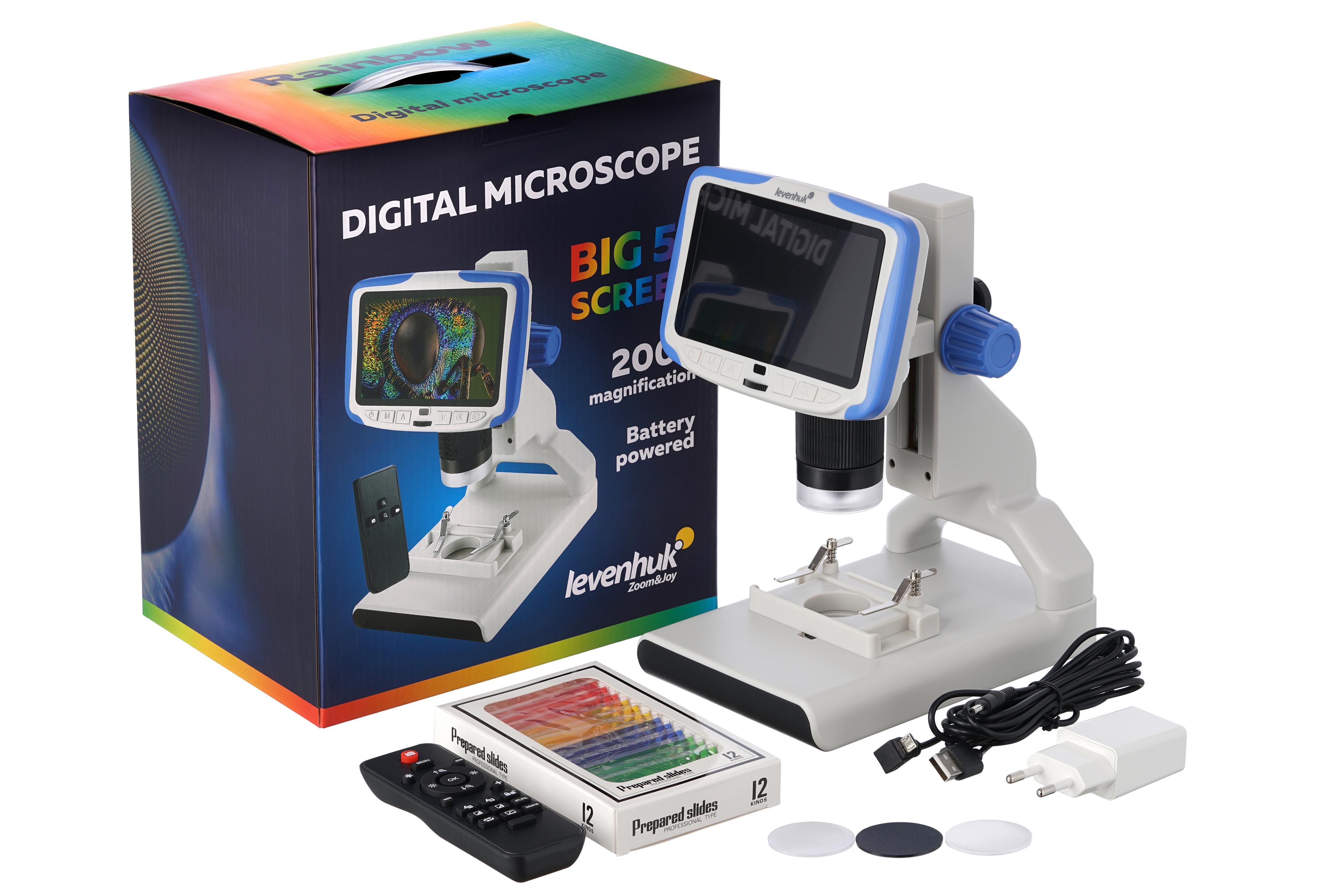 Levenhuk Rainbow DM500 LCD skaitmeninis mikroskopas
