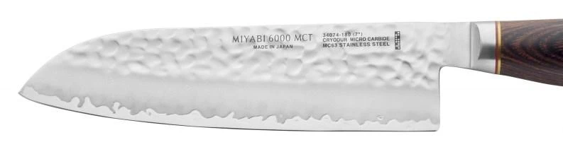 Zwilling Braun MIYABI Santoku virėjo peilis, plienas, 180 mm, sidabras / ruda, 34074-181-0