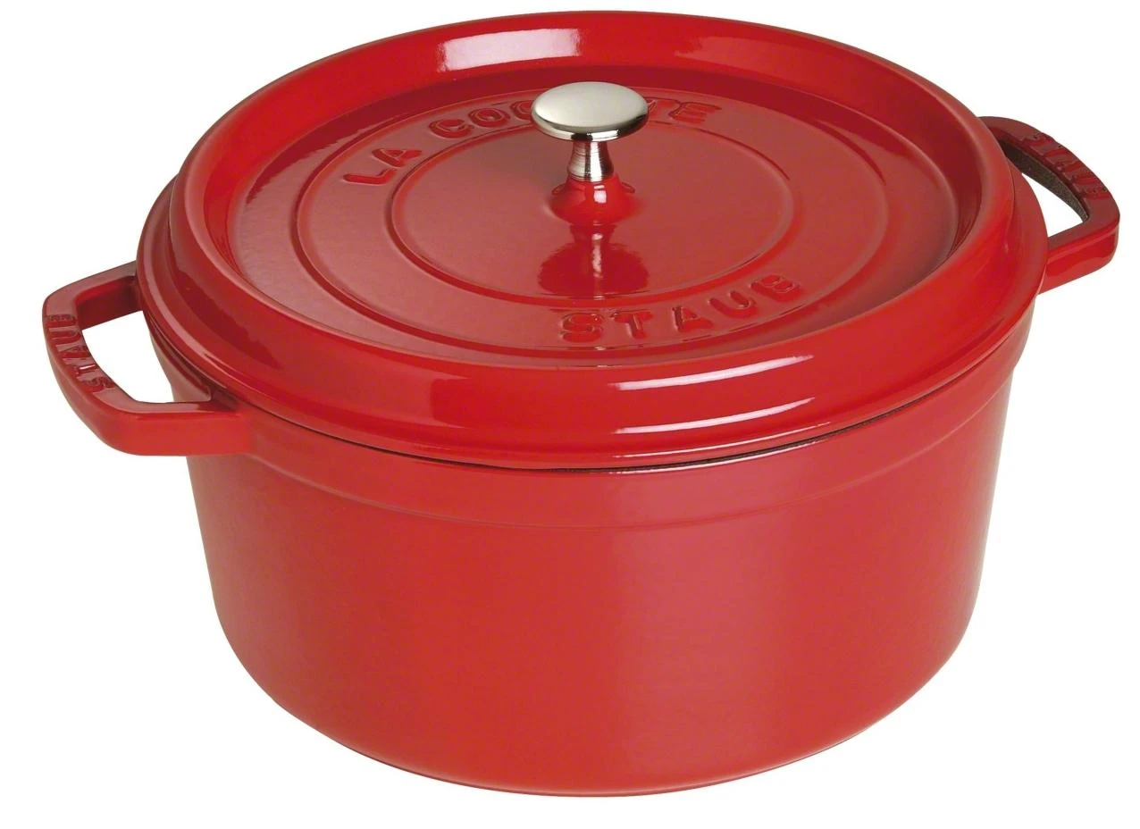 Apvalus ketus puodas Zwilling STAUB 6,7 L, 28 cm, raudonos spalvos