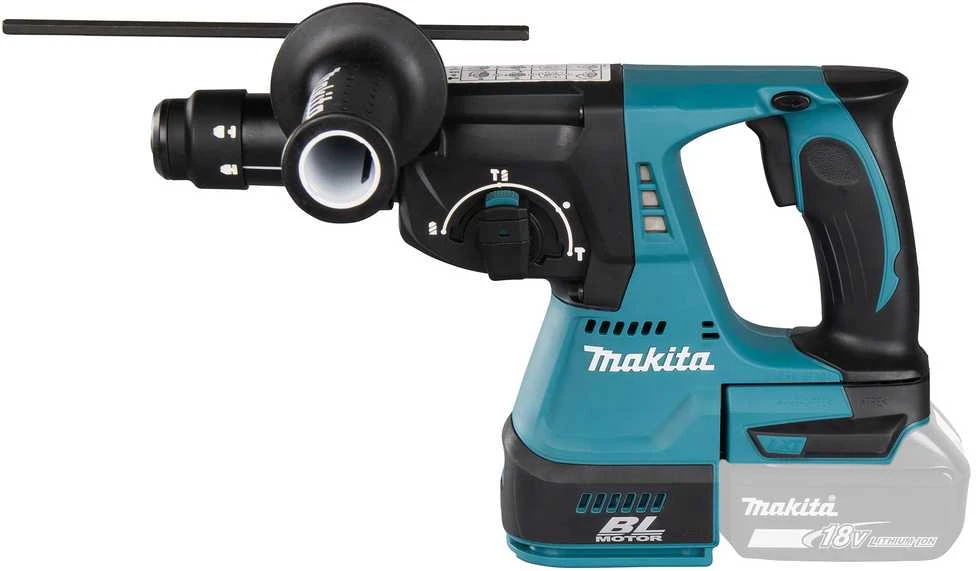 Makita DHR243Z Akumuliatorinis perforatorius, 18 V, SDS-PLUS, 2,0J LED, Be akumuliatorių ir kroviklio!