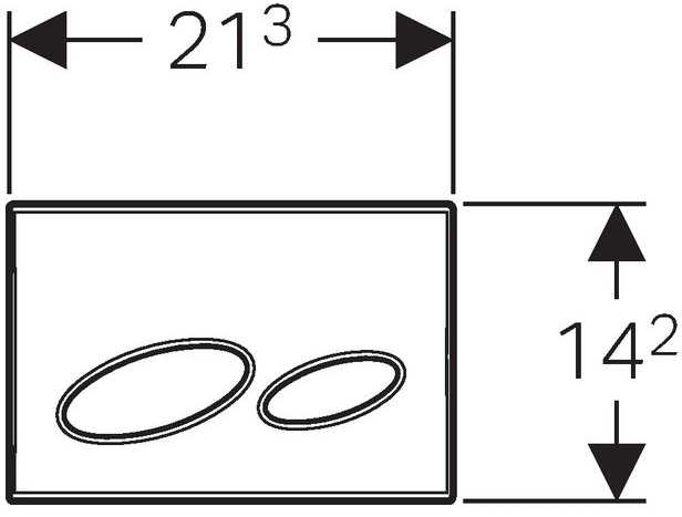 Klaviatūra KAPPA 20 mat. GEBERIT #115.228.46.1