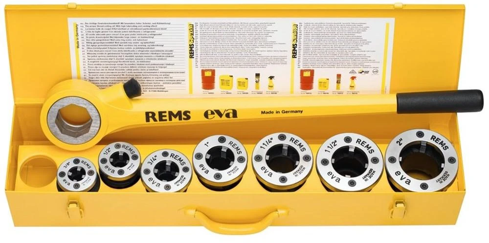 Rankinis sriegtuvas 1/2"-1 1/4" REMS Eva Set