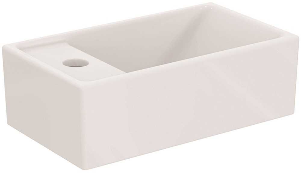 Ideal Standard TEMPO Rankų plovimo praustuvas 37 cm, čiaupo anga kairėje pusėje