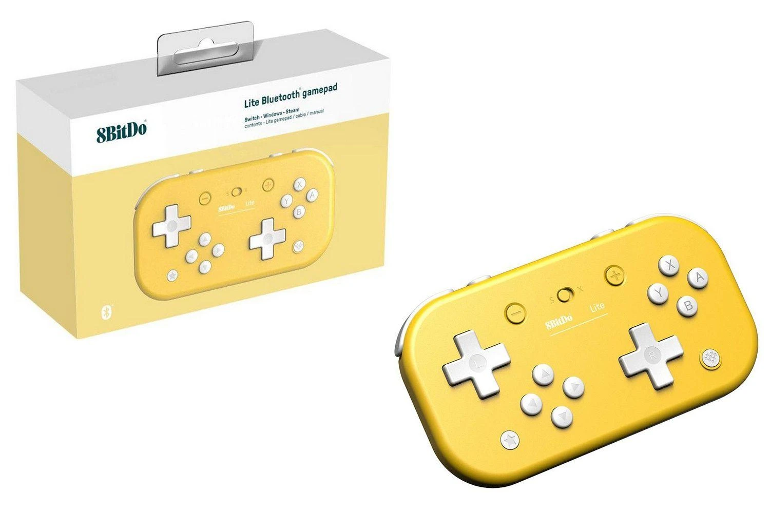 8BitDo Lite belaidis pultelis (geltonas)