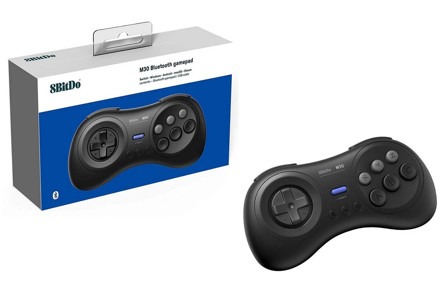 8BitDo M30 belaidis pultelis (juodas)