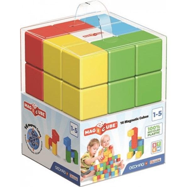 Geomag MagiCube Žalias Line neodimio magnetinis žaislas 16 vnt Multi spalvos