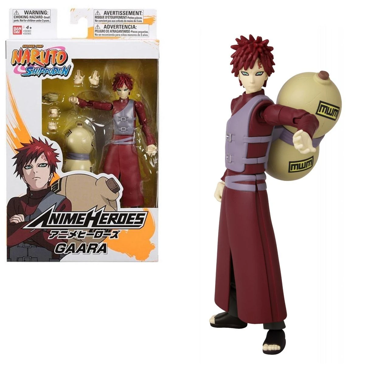 Bandai Kolekcinė Figūrėlė - Anime Heroes Naruto Gaara 6.5"