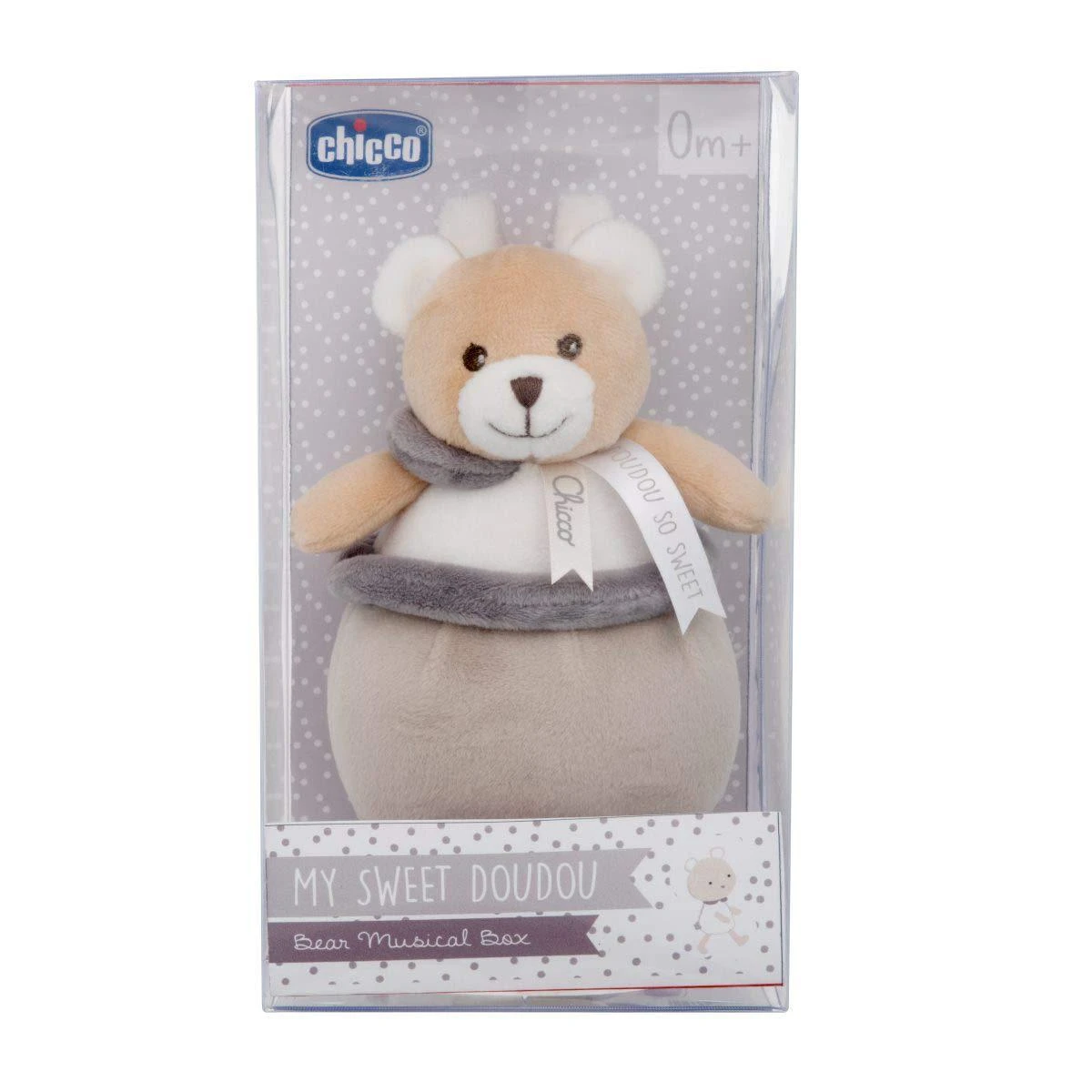 CHICCO 00009618000000 MY SWEET DOUDOU muzikinė dėžutė meškiukas