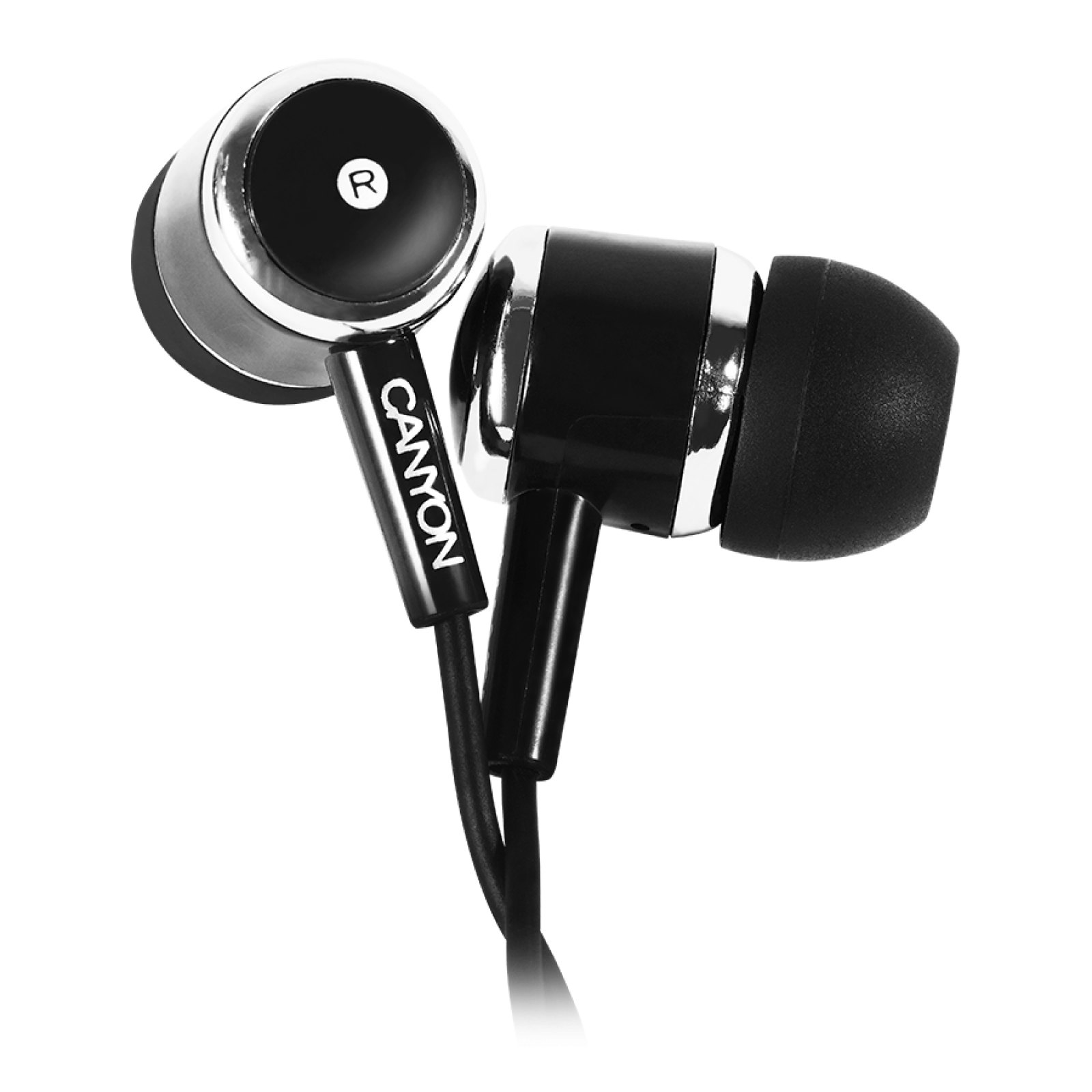 CANYON ausinės EPM-01 Mic 1.2m Juodas