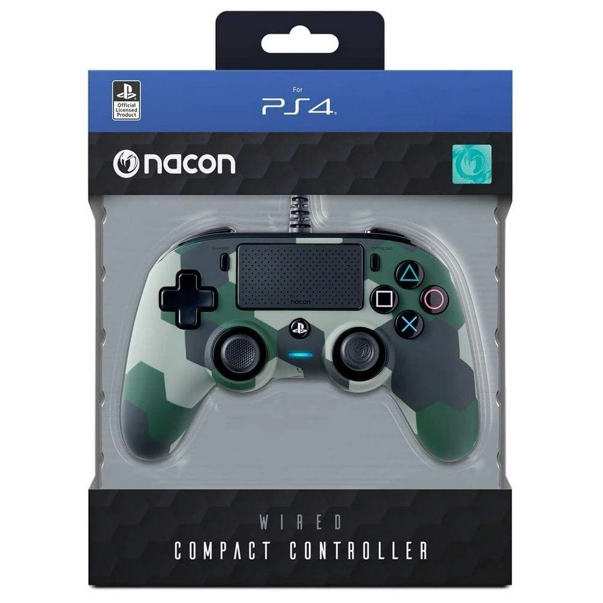 NACON Wired Compact Žaidimų pultelis PC,PlayStation 4 Analoginis / skaitmeninis USB Kamufliažas