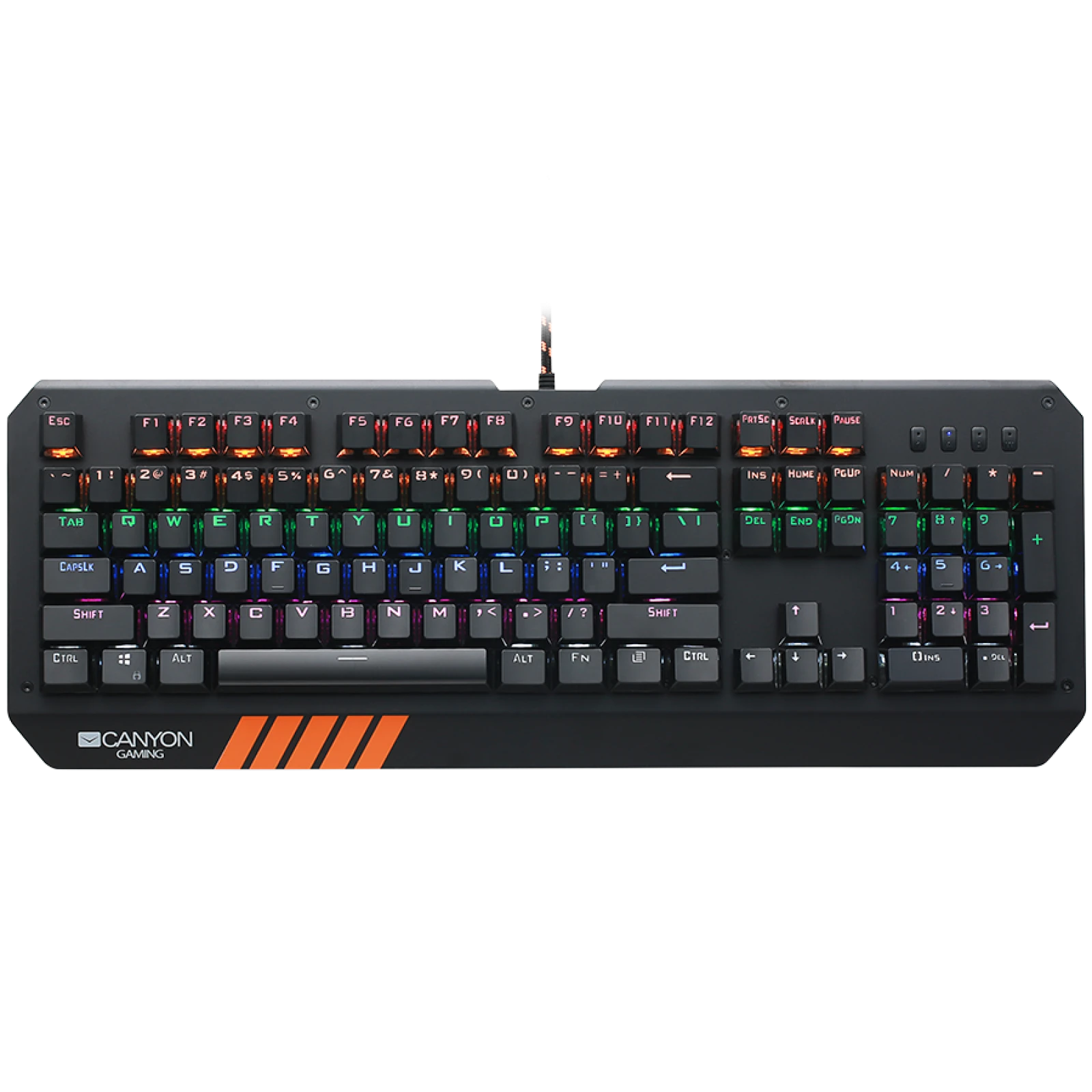 Mechaninė klaviatūra žaidimams Canyon Hazard GK-6, Mėlyna Switch, LED, US išdėstymas