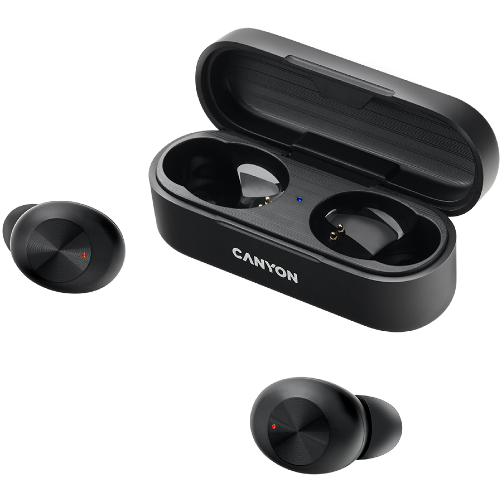 True Wireless ausinės aktyviam gyvenimo būdui Canyon TWS-1, Bluetooth 5.0, IPX4, Juodos