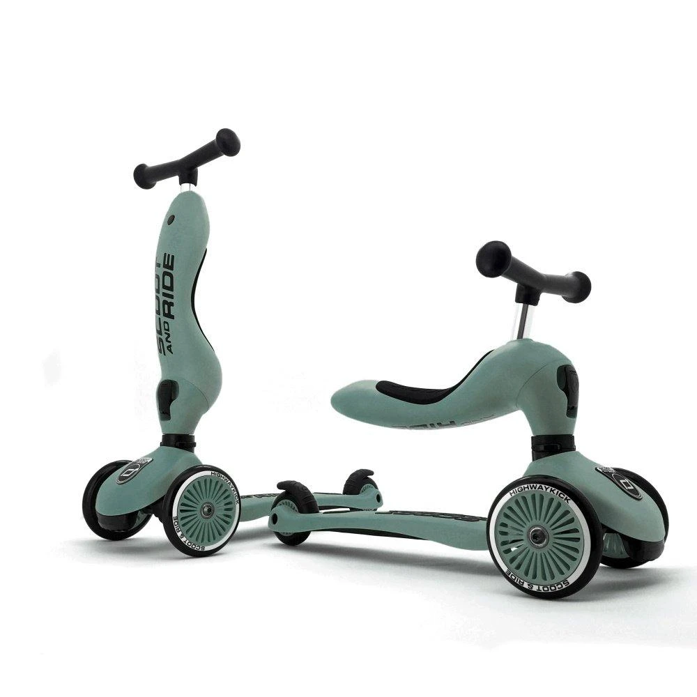 Paspirtukas - balansinis dviratukas Scoot & Ride Highwaykick 1 2in1 Forest 96269