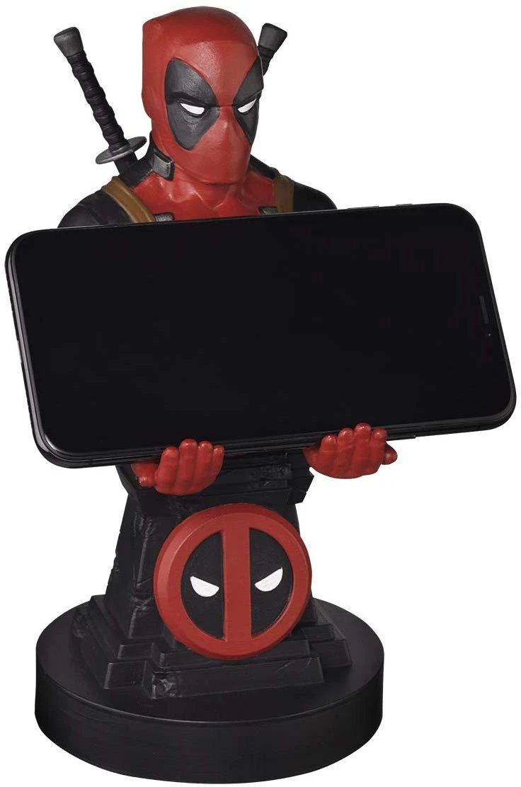 Exquisite Gaming Cable Guys: Marvel - Deadpool, Telefono arba Valdiklio laikiklis. Komplekte USB kabelis