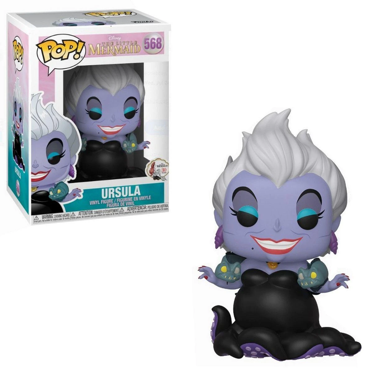 FUNKO POP! Vinilinė figūrėlė: Little Mermaid - Ursula with Eels, 11,3 cm