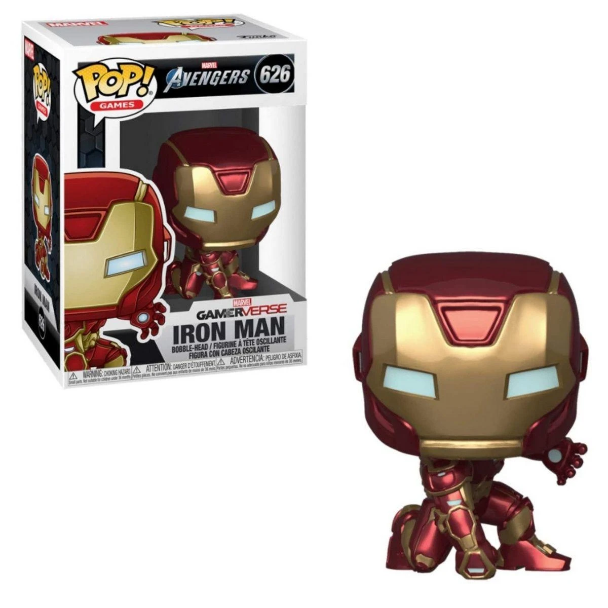 FUNKO POP! Vinilinė figūrėlė MARVEL: Geležinis žmogus (Stark Tech kostiumas), 9,5 cm