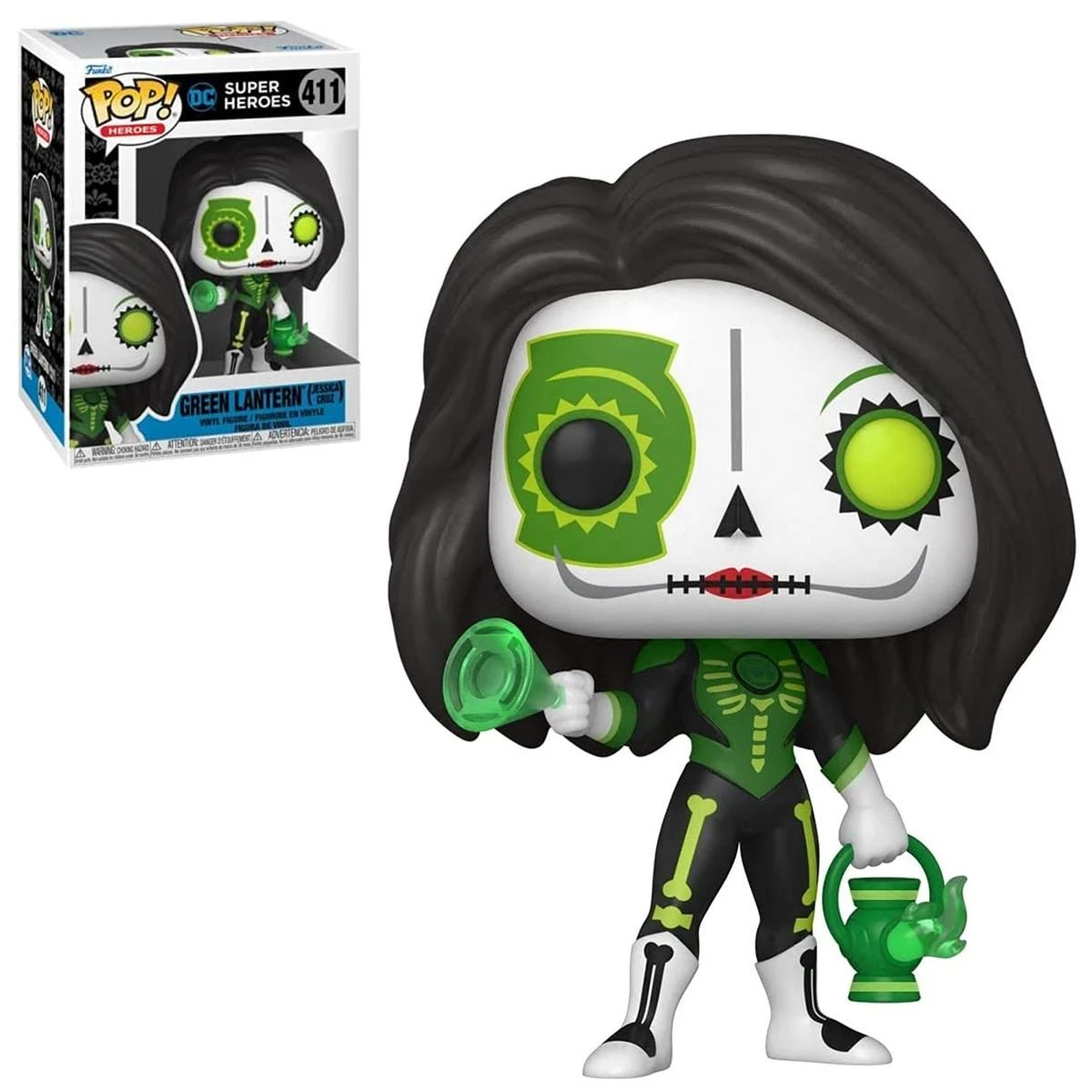 Funko POP! Herojai: DC Super Heroes – Žalias Lantern Jessica Cruz (Dia De Los Muertos) vinilo figūrėlė