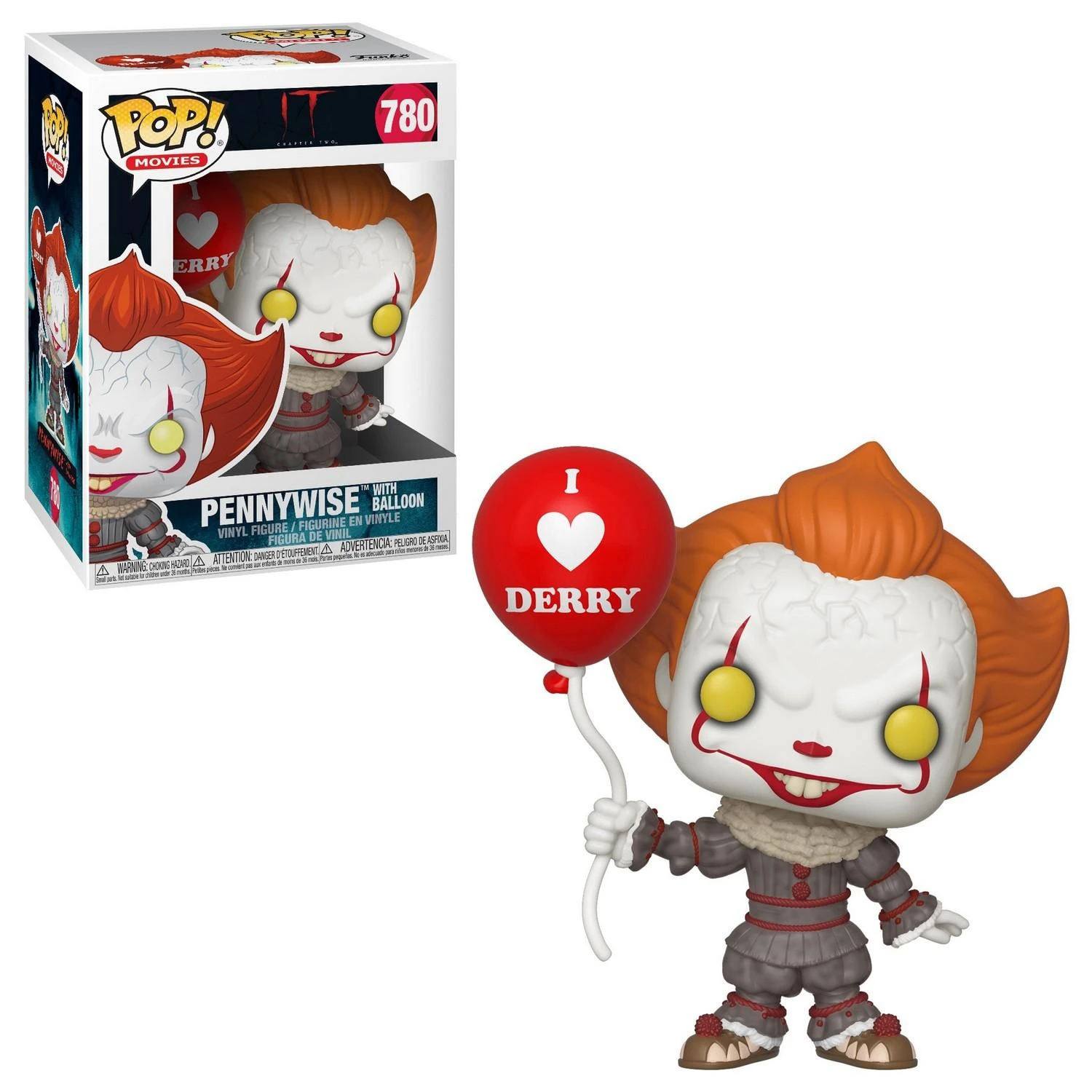 FUNKO POP! Vinilinė figūrėlė: Pennywise, 9,5 cm aprašymas - Prekės nuotrauka