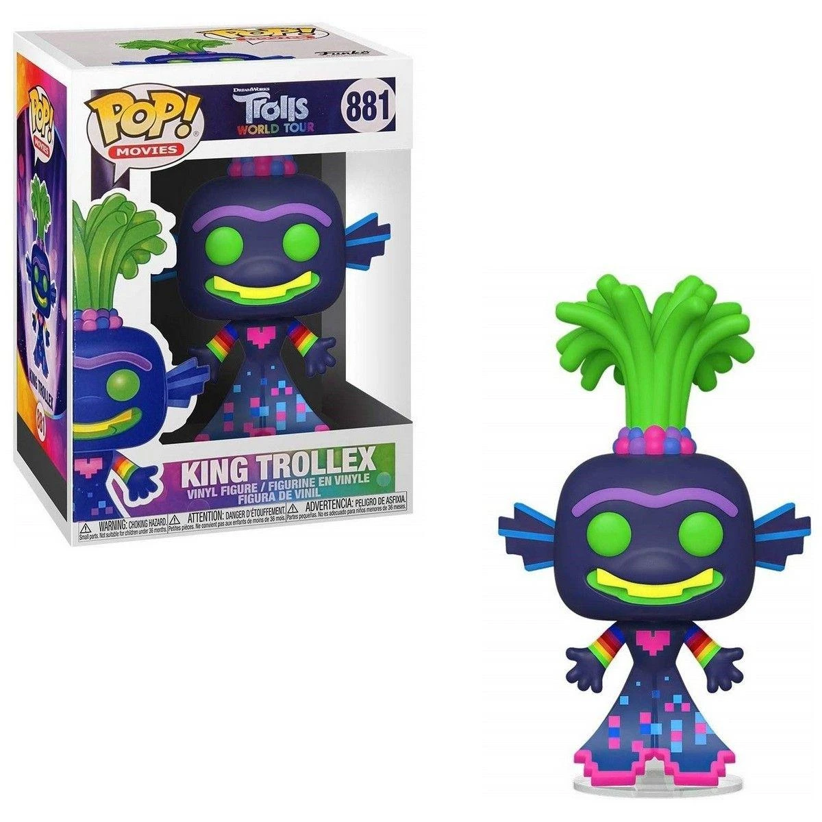 Figūrėlė Funko POP! Movies: Trolls World Tour - King Trollex