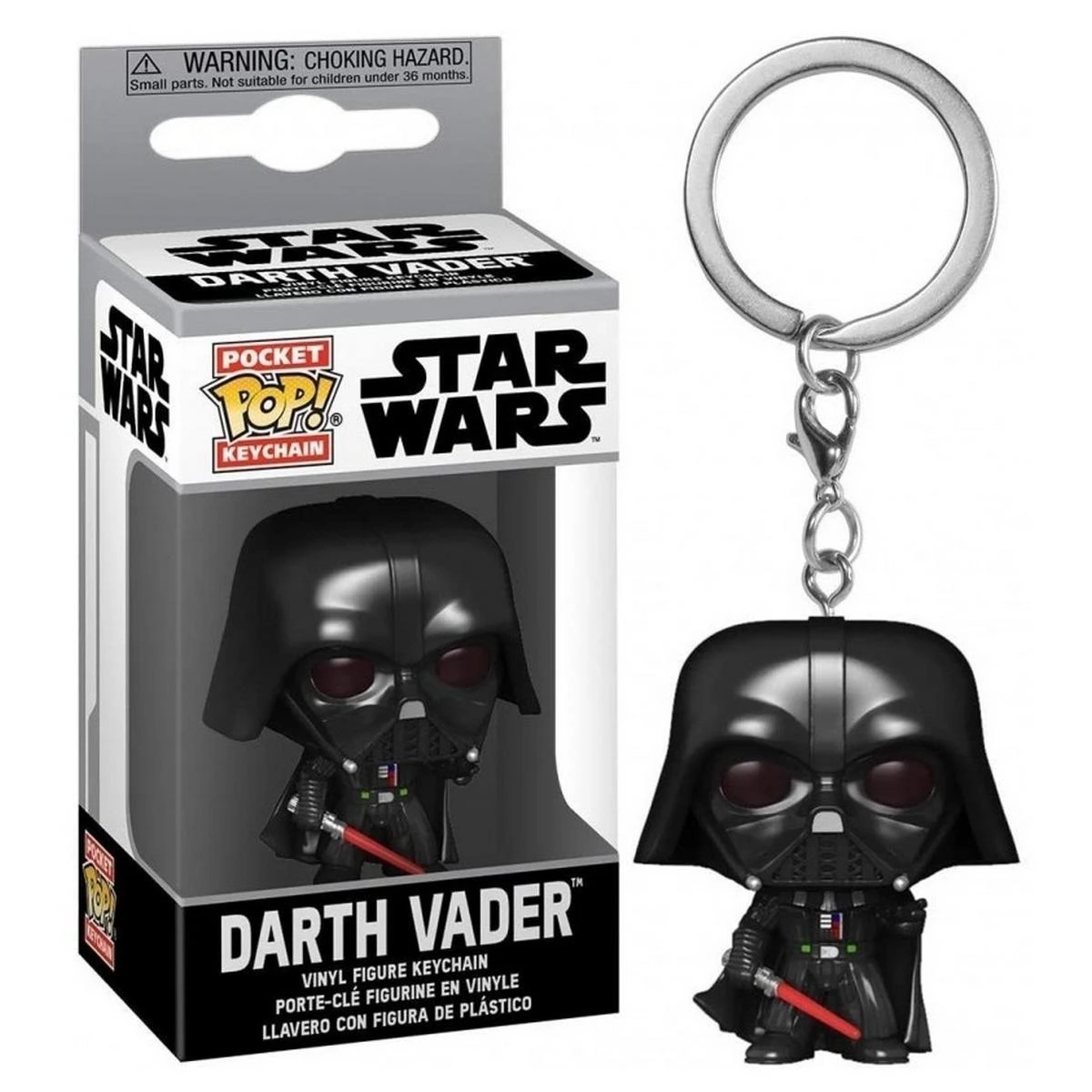 FUNKO POP! Raktų pakabutis: Žvaigždžių karai – Darth Vader, 10 cm aprašymas - Prekės nuotrauka