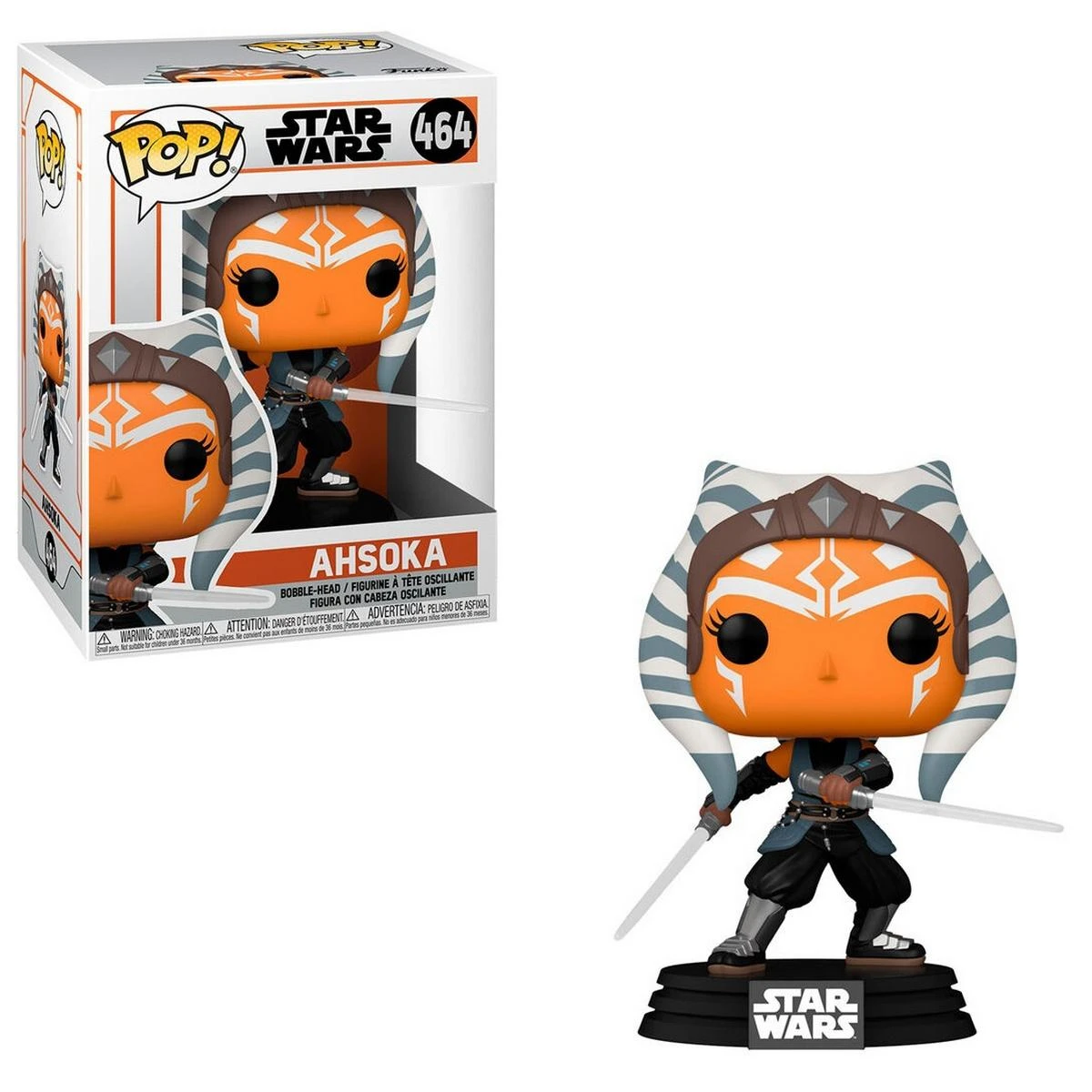 FUNKO POP! Vinilinė figūrėlė STAR WARS: AHSOKA su kardais, 12 cm