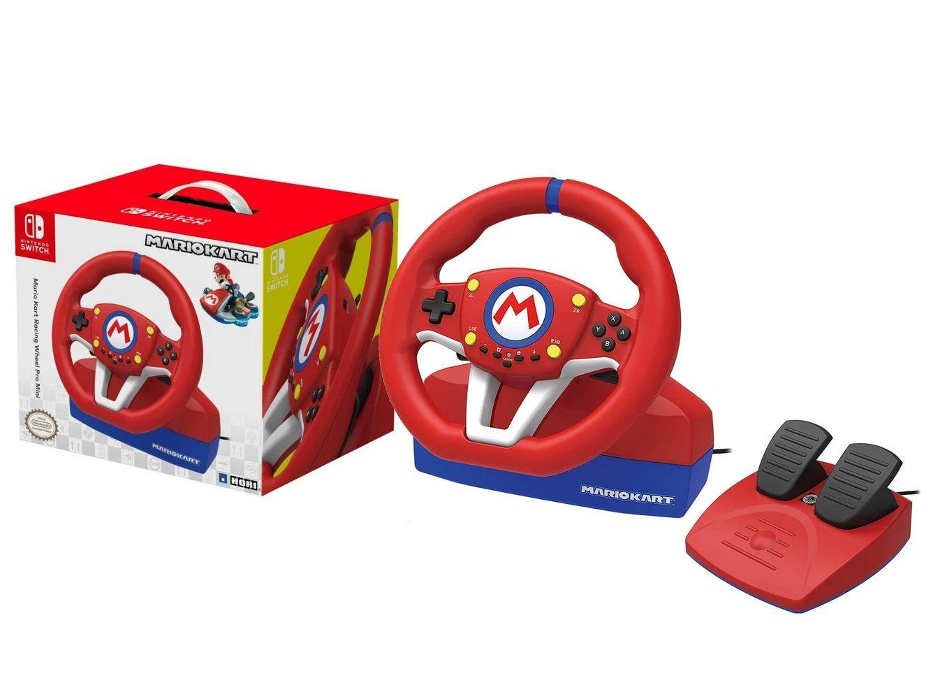 HORI Mario Kart Racing Wheel Pro Mini vairas, skirtas Nintendo Switch |