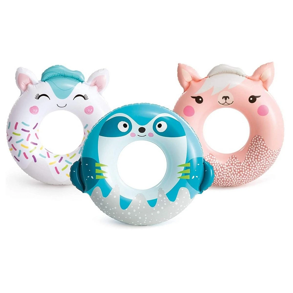 Intex Cute Animal Tubes plaukimo žiedas Atsitiktinė spalva