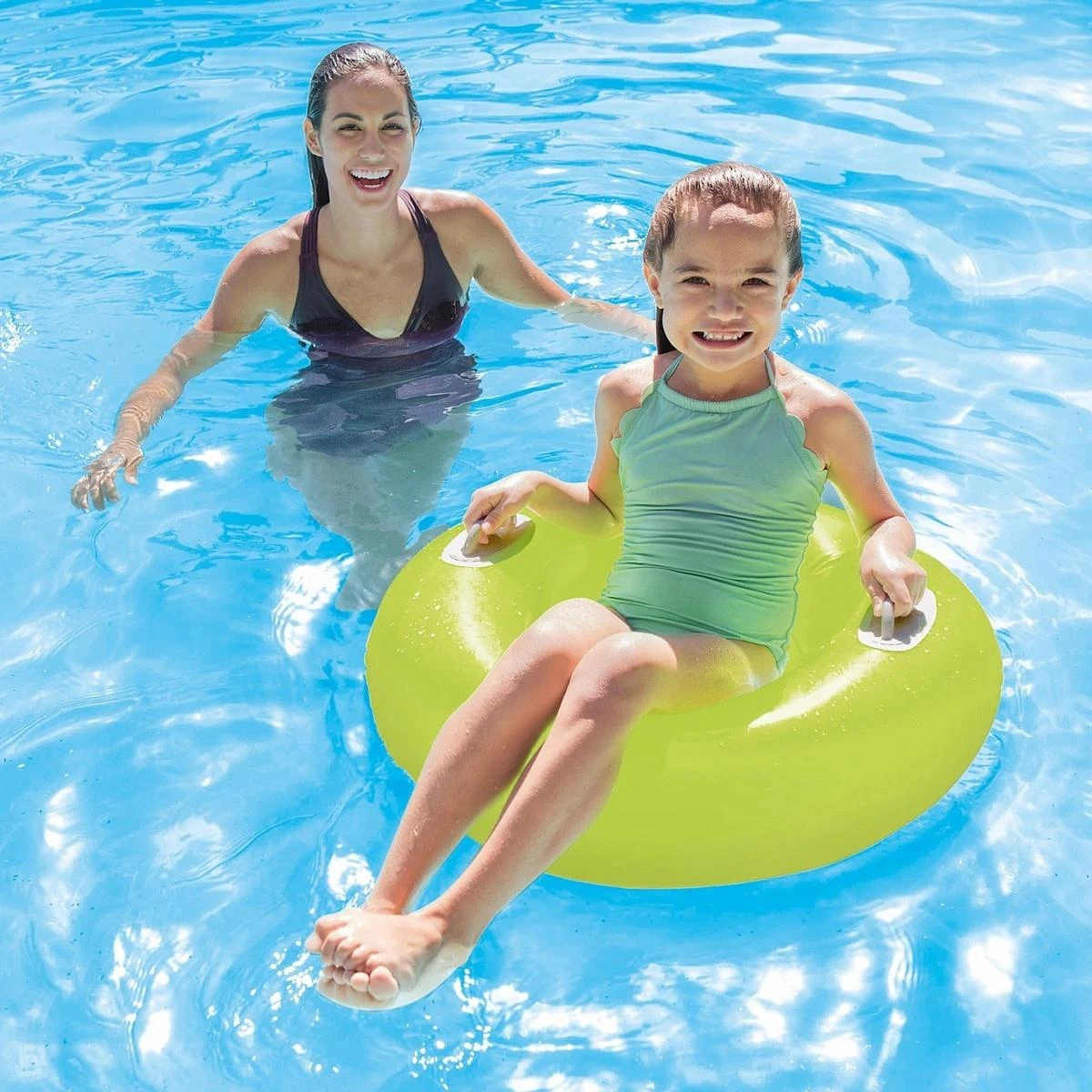 Intex Hi-Gloss Tubes plaukimo žiedas, 3 spalvos (atsitiktinė spalva)