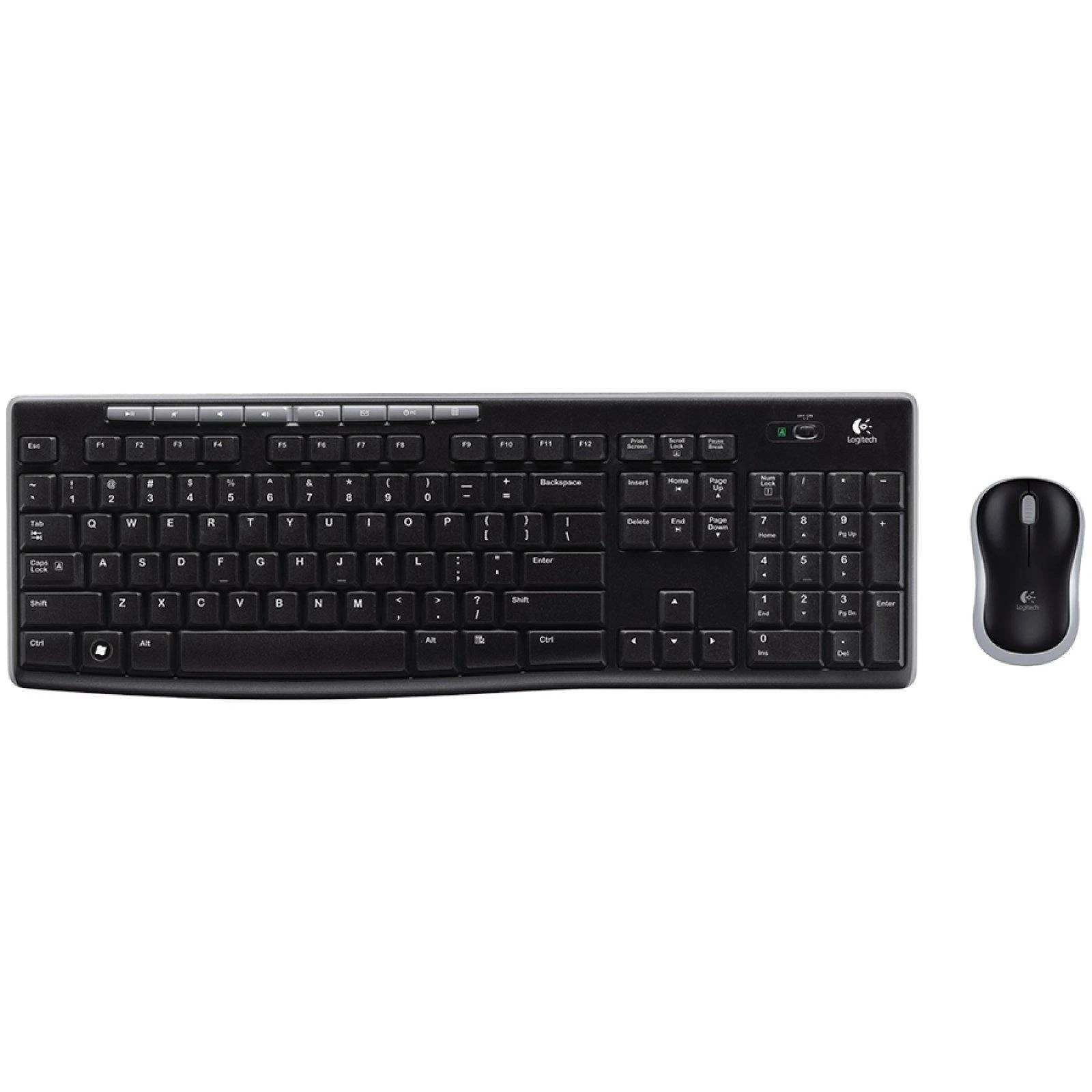 Belaidė klaviatūra su pele Logitech MK295, US kalba, Juodos spalvos