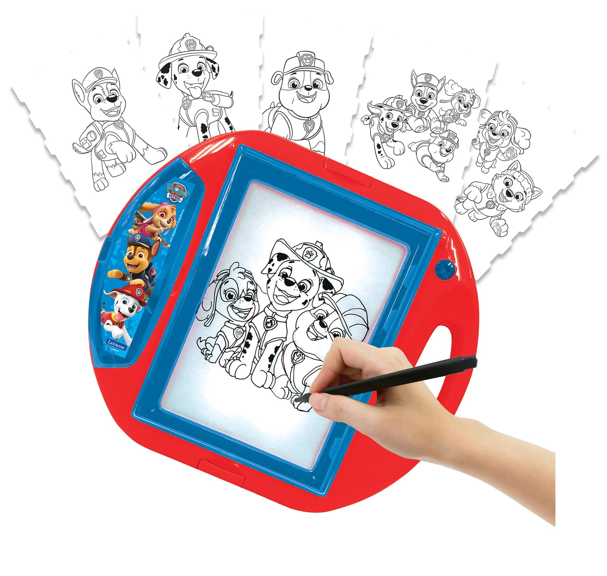 Lexibook - „Paw Patrol“ piešimo projektorius su šablonais ir antspaudais (CR310PA)
