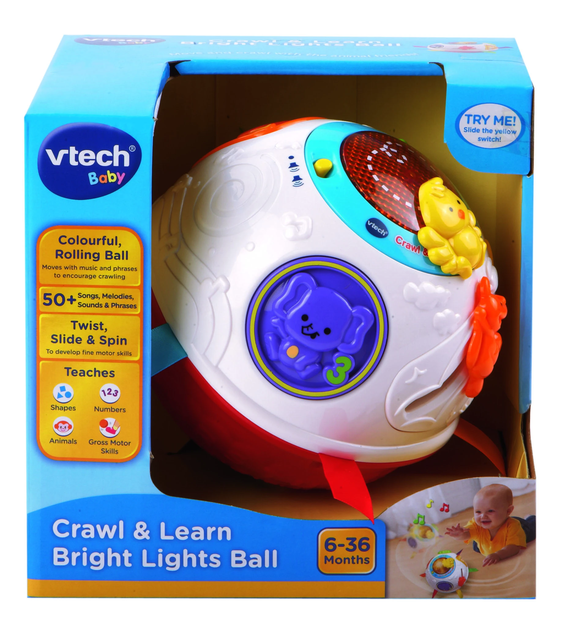 Vtech – Baby Kravle- og Lærebold (danų k.) (950-151532)