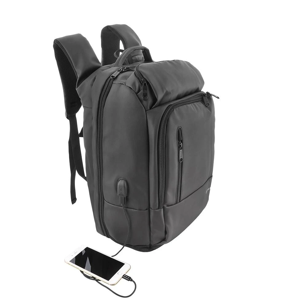 Tellur Juoda kompiuterio kuprinė su USB prievadu 17,3"
