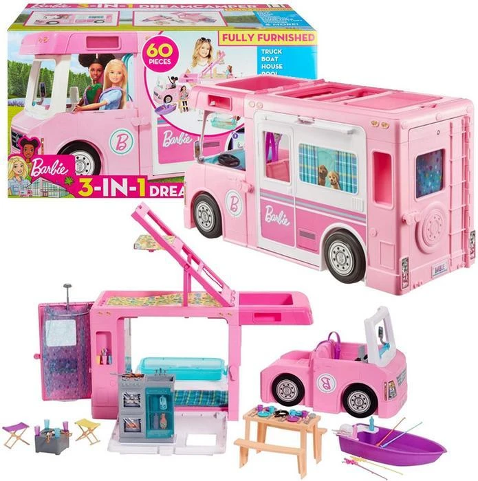 Mattel Barbės kemperis 3 in 1