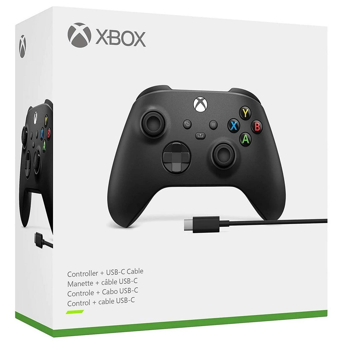 Microsoft XBOX Series belaidis valdiklis su USB-C kabeliu (Carbon Juodas)