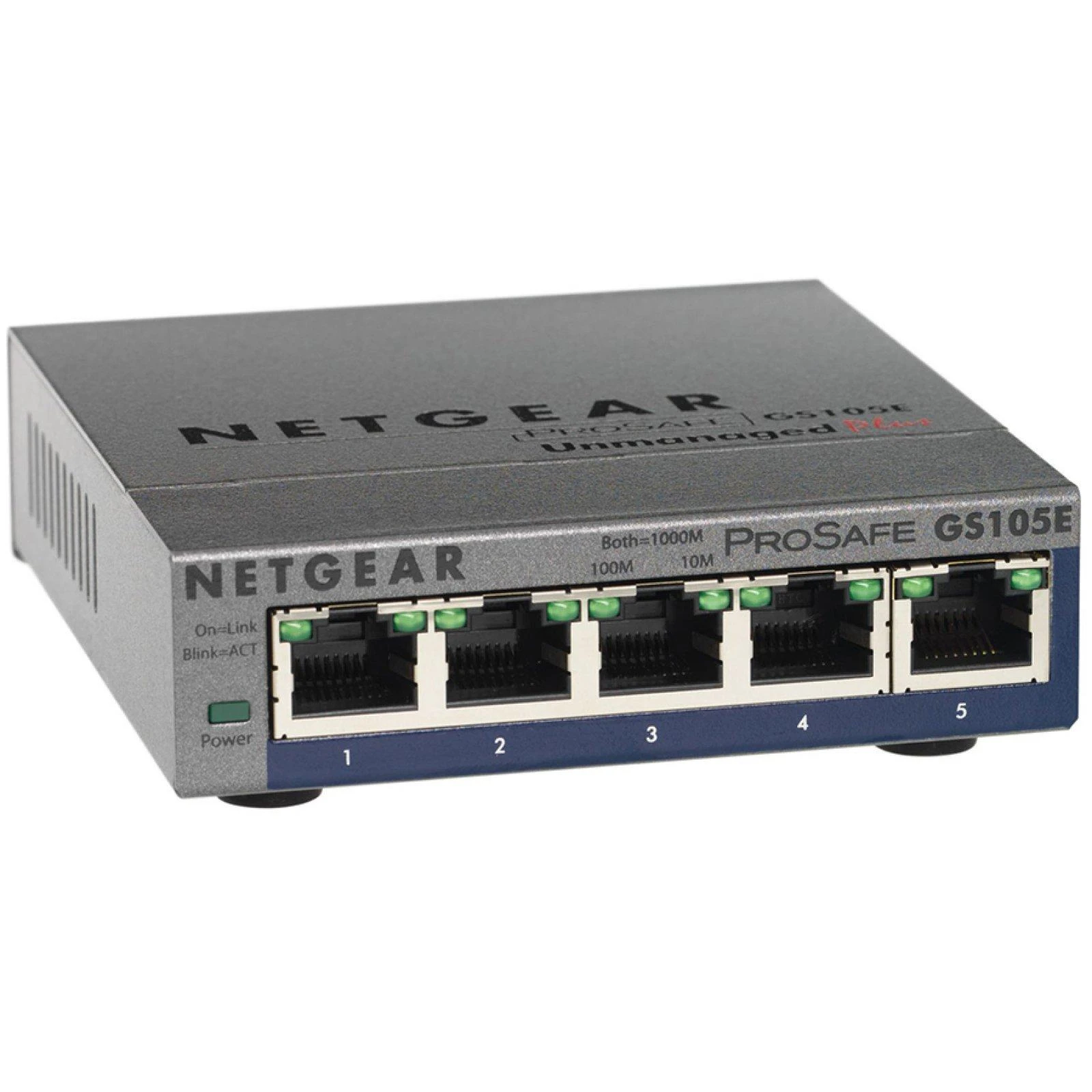 Šakotuvas Netatmo Netgear Switch GS105E žiniatinklio valdymas, stalinis kompiuteris, 1 Gbps (RJ-45) jungtys kiekis 5, maitinimo tipas išorinis