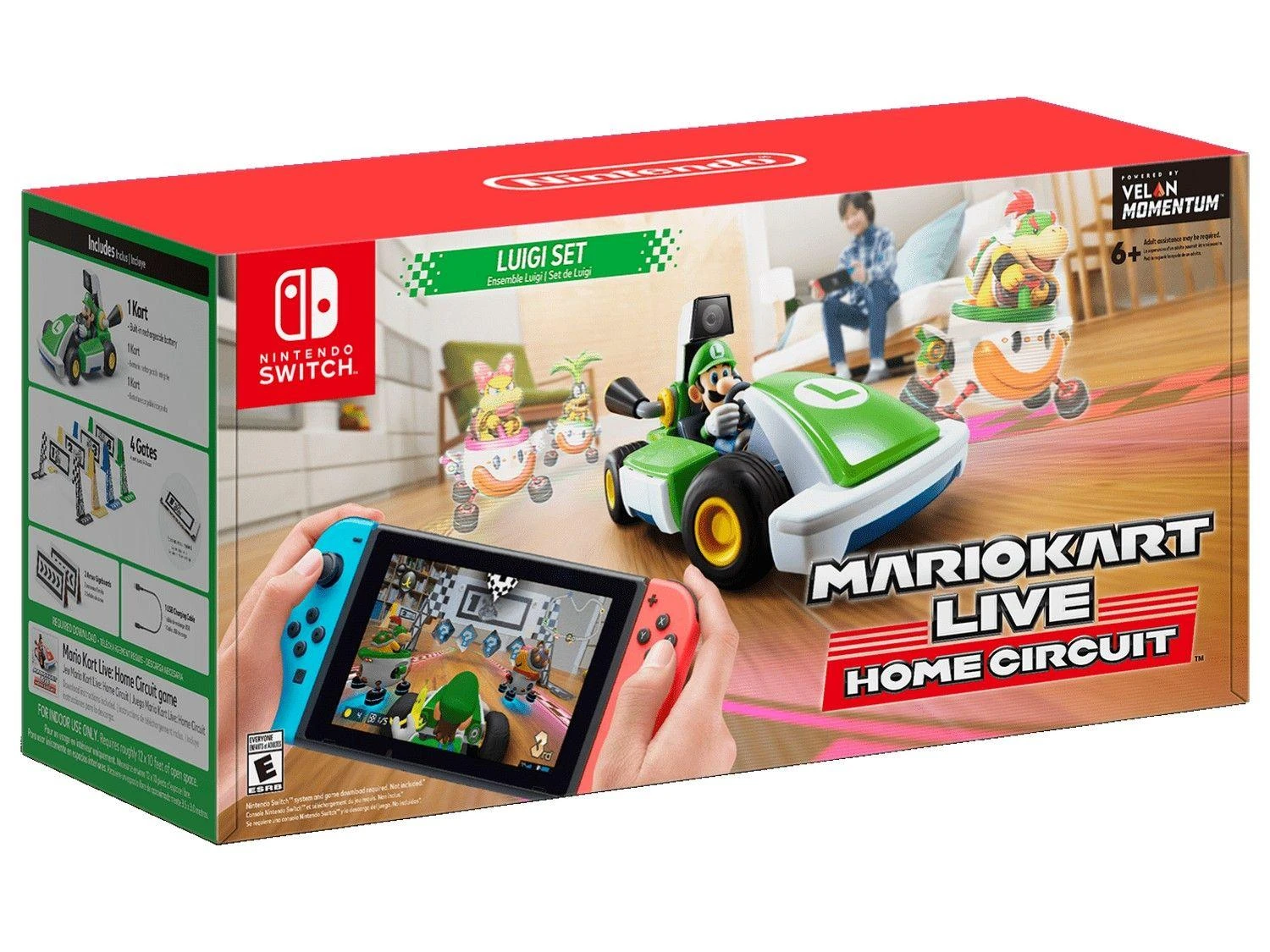 Nintendo Mario Kart Live Home Circuit LUIGI mašinėlės rinkinys