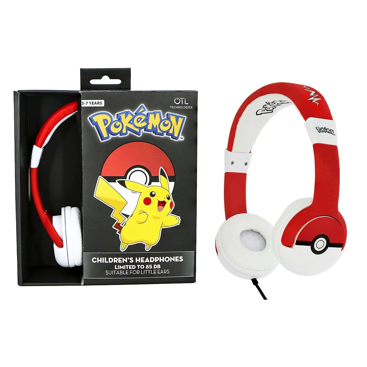OTL Technologies Pokemon Pokeball ausinės vaikams, su laidu