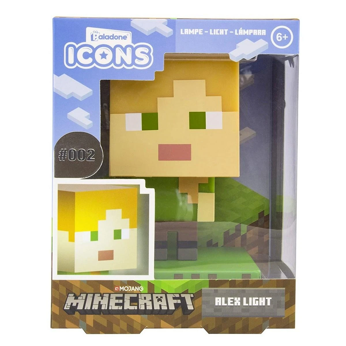 Paladone Minecraft Alex Icon lempa