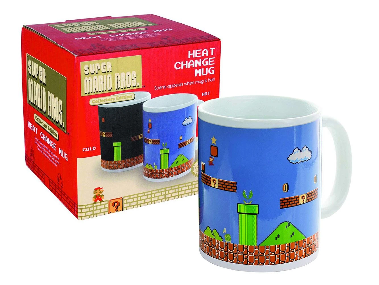 Paladone Super Mario Brothers puodelis | Reaguojantis į karštį 300ml