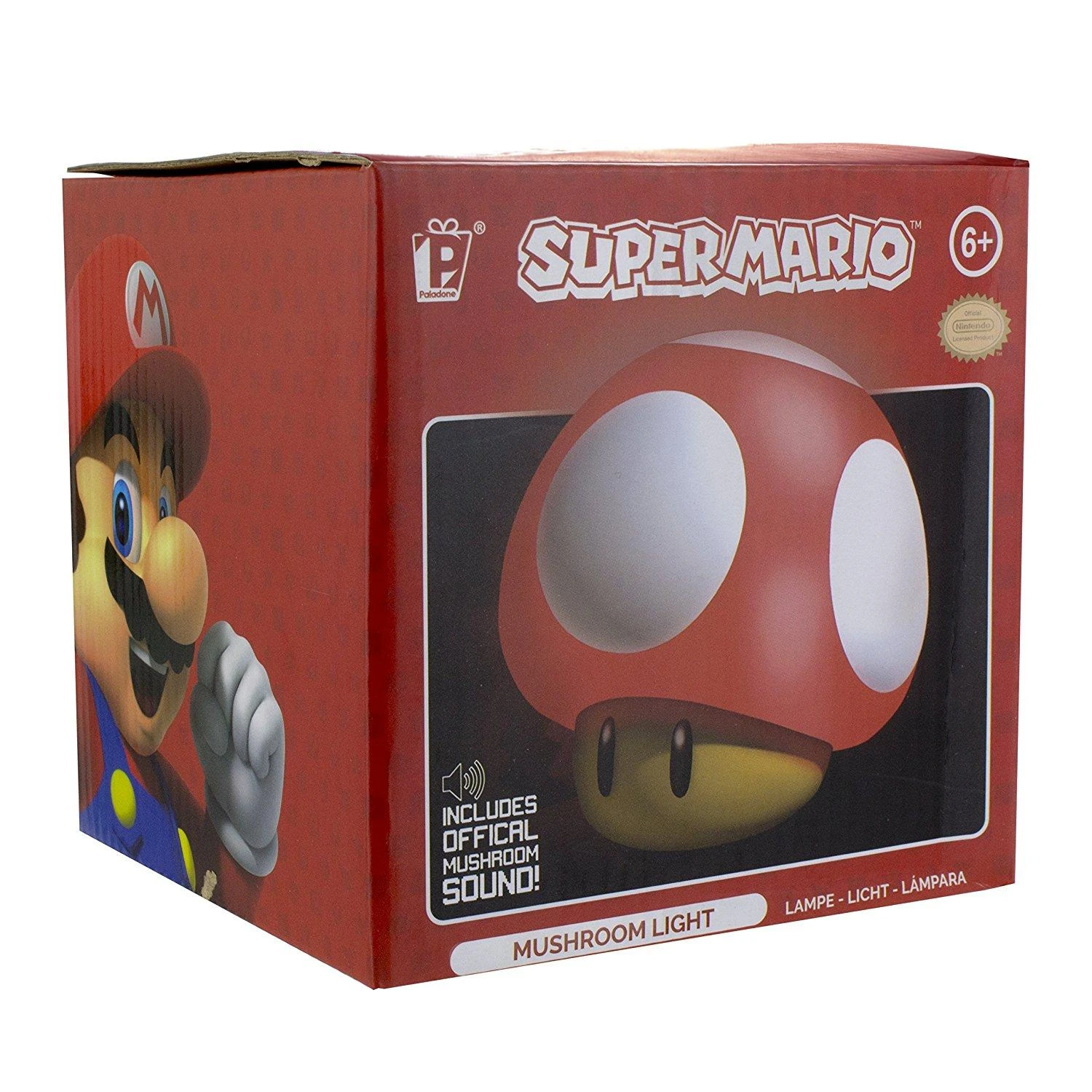 Paladone Super Mario Mushroom lempa 10cm