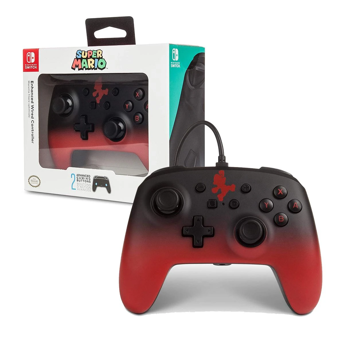 Power A PowerA Mario Face laidinis valdiklis skirtas Nintendo Switch