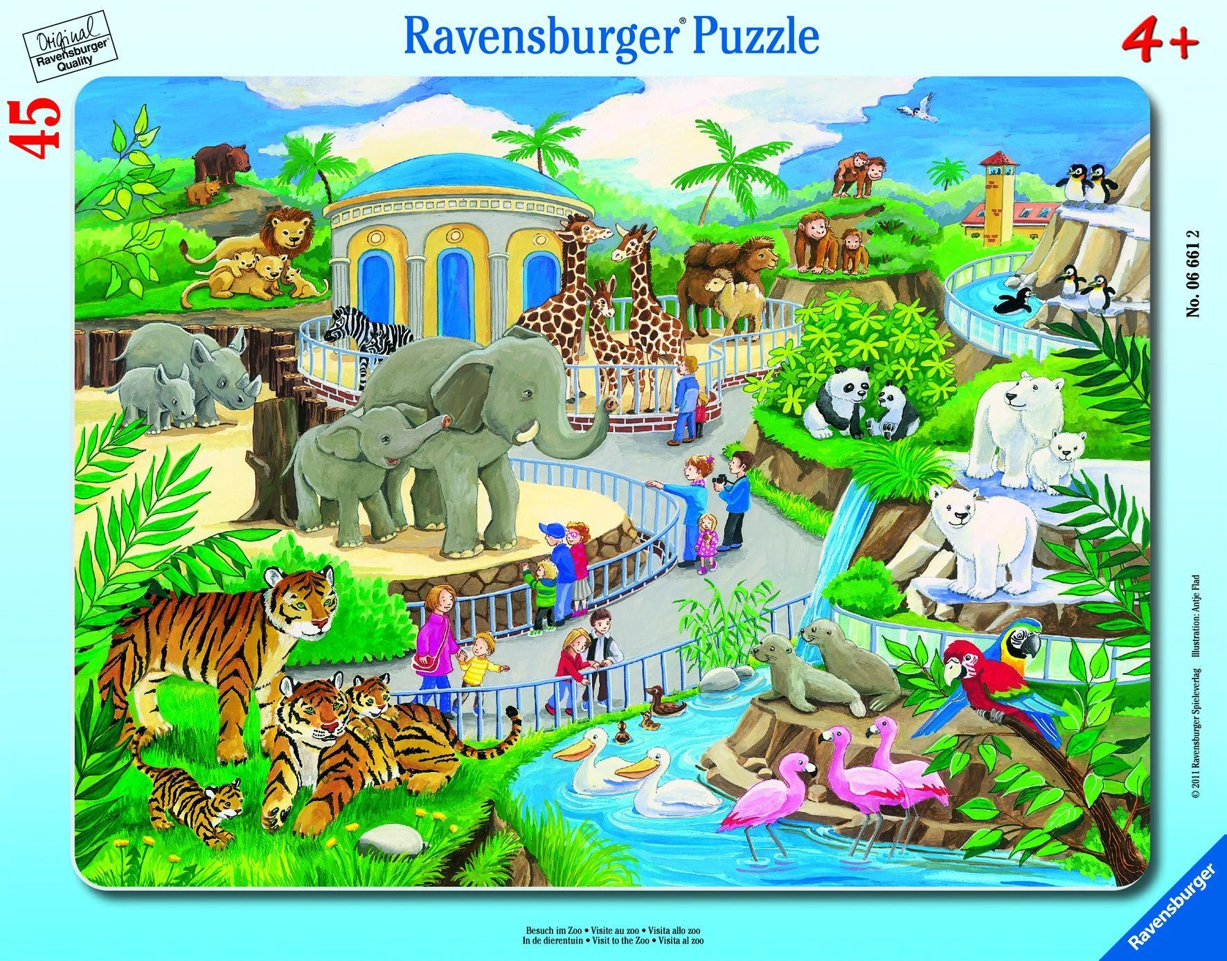 Ravensburger Dėlionė 45 vnt. - Apsilankymas zoologijos sode
