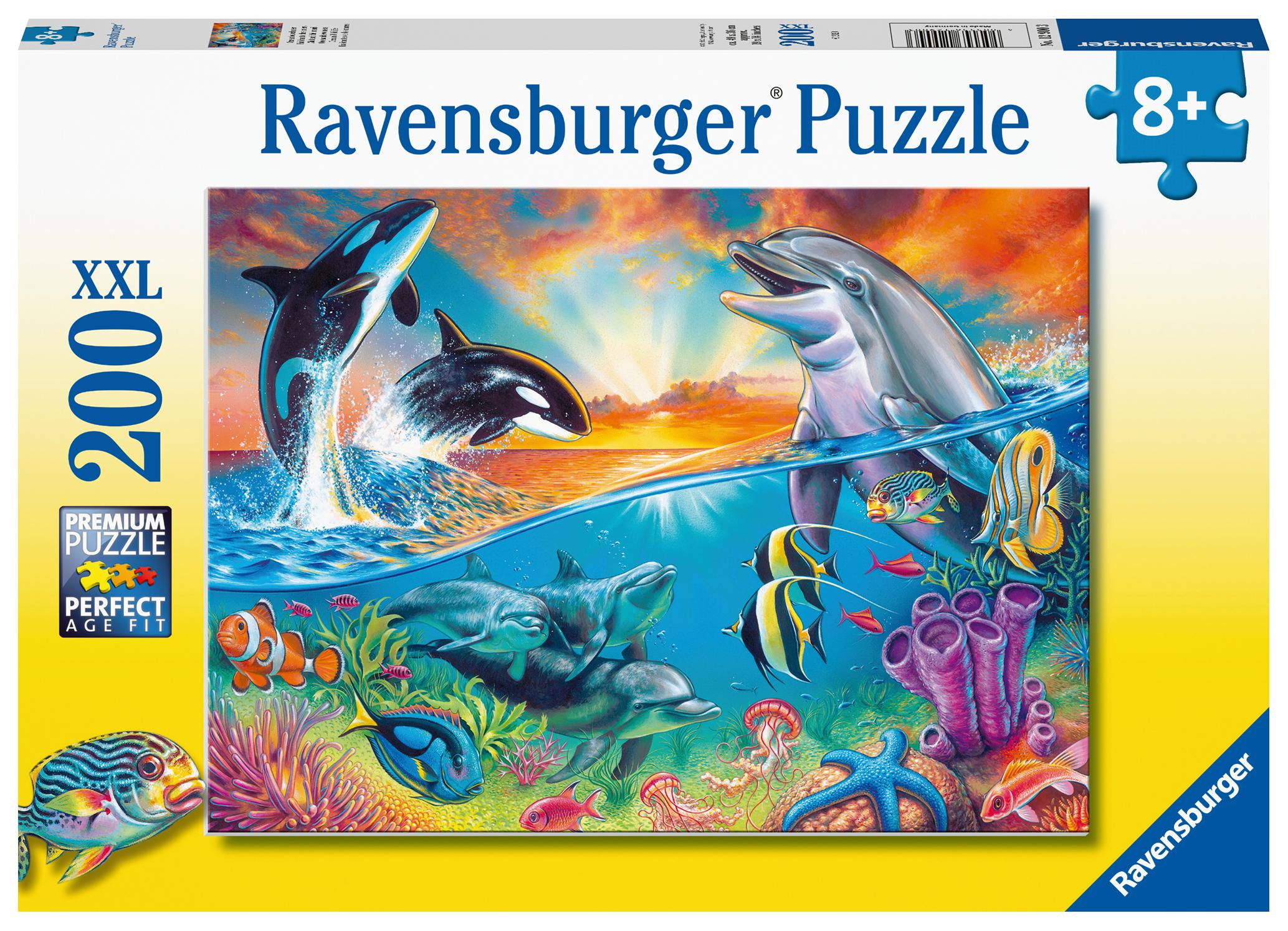 Ravensburger Dėlionė 200 vnt. - Vandens gyvūnai aprašymas - Prekės nuotrauka