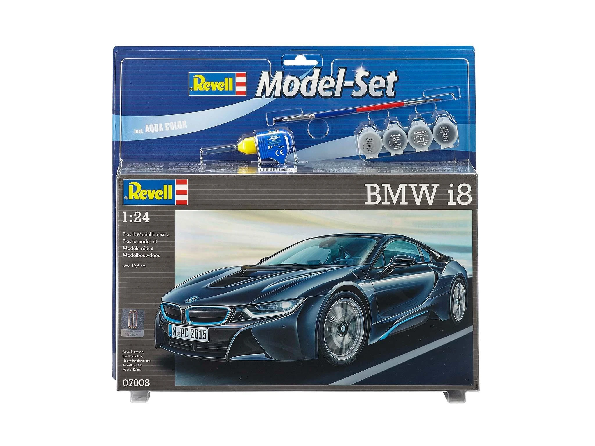 Revell BMW i8 plastikinis surinkimo dovanų rinkinys 1/24