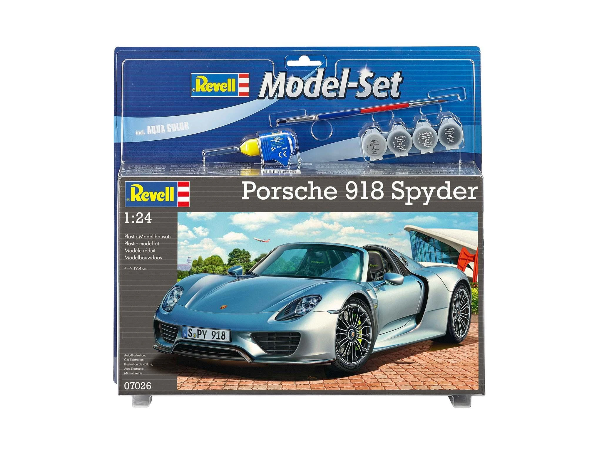 Revell Model Set Porsche 918 Spyder - PLASTIKINIS modeliavimo rinkinys