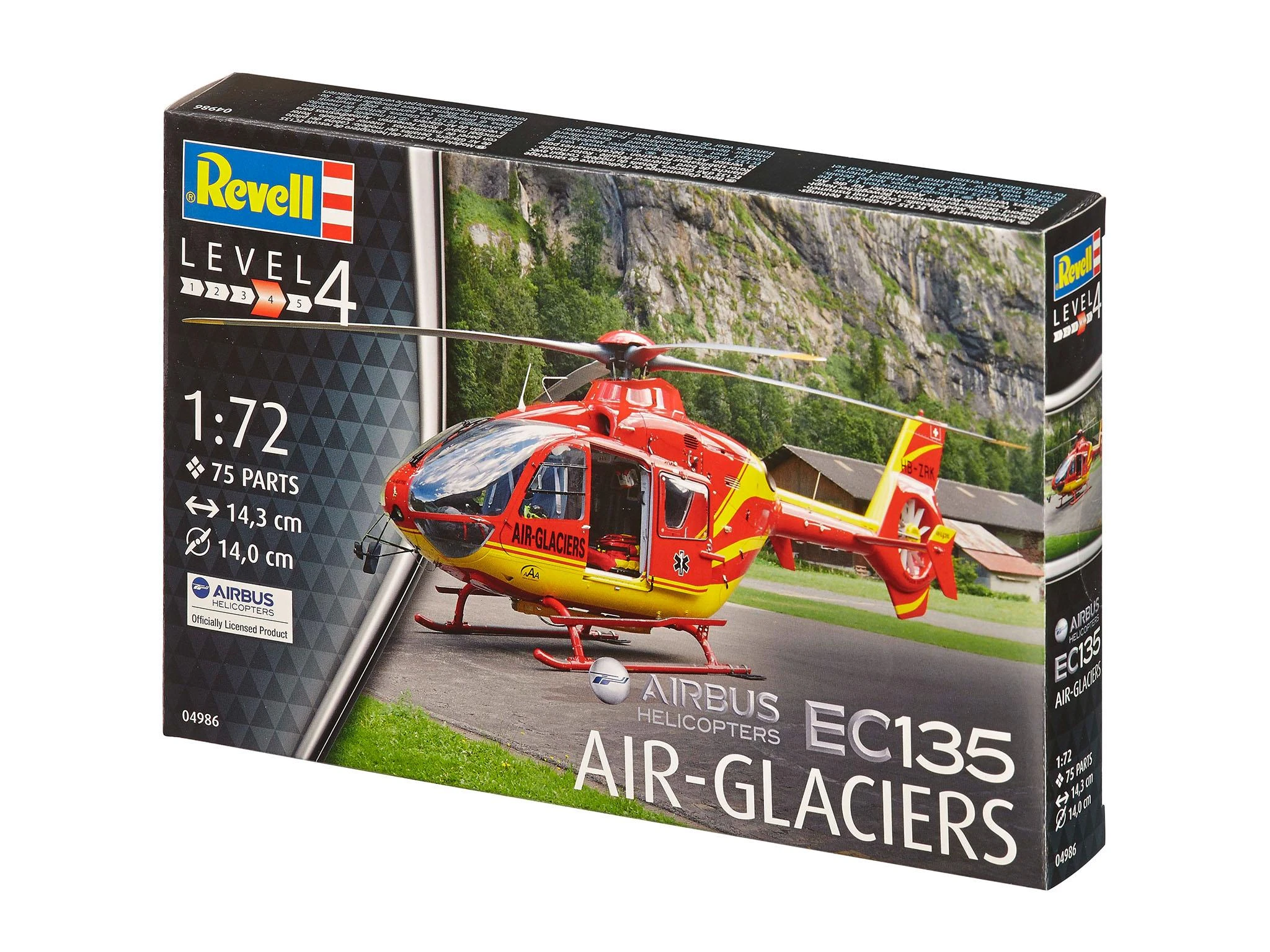 Revell plastikinis modelis Airbus Helicopters EC135 AIR-GLACIERS 1:72